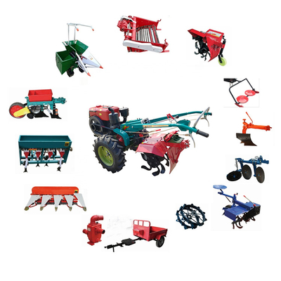 Factory attachments weeding wheels furrow plow ridger shake plow fertilizer hoe seeder tractor and walking tractor and power tiller